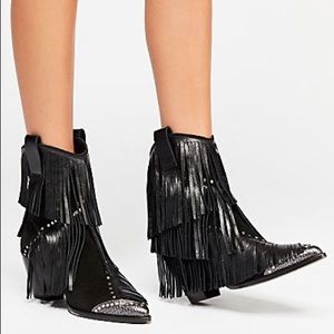 Zadig & Voltaire Carla Fringe Suede boots Size 37